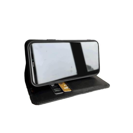 Reeder S19 Max Pro S Zoom Cüzdan Kapaklı Kılıf Kar Deluxe Kartlıklı Uyumlu Cüzdanlı Standlı Mıknatıslı