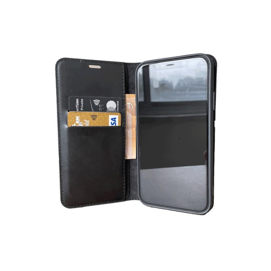 Reeder S19 Max Pro S Zoom Cüzdan Kapaklı Kılıf Kar Deluxe Kartlıklı Uyumlu Cüzdanlı Standlı Mıknatıslı