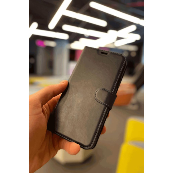 Reeder S19 Max Pro S Zoom Cüzdan Kapaklı Kılıf Kar Deluxe Kartlıklı Uyumlu Cüzdanlı Standlı Mıknatıslı