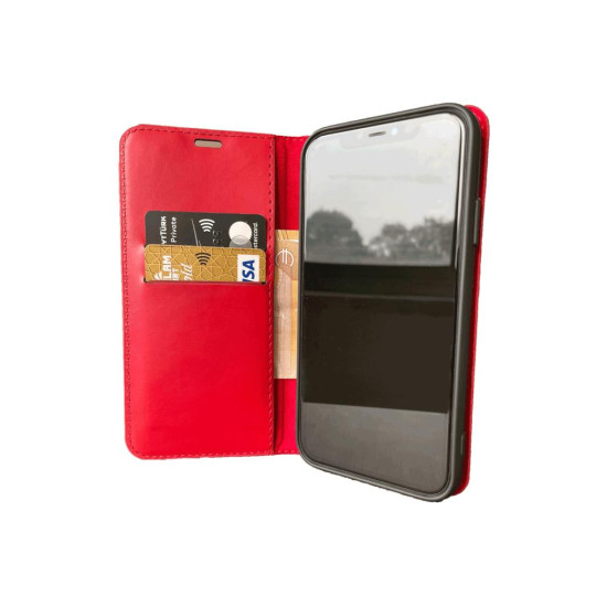 Reeder S19 Max Pro S Zoom Cüzdan Kapaklı Kılıf Kar Deluxe Kartlıklı Uyumlu Cüzdanlı Standlı Mıknatıslı