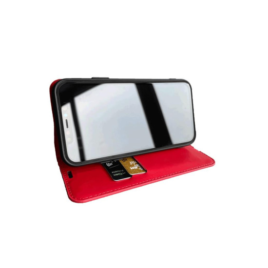 Reeder S19 Max Pro S Zoom Cüzdan Kapaklı Kılıf Kar Deluxe Kartlıklı Uyumlu Cüzdanlı Standlı Mıknatıslı